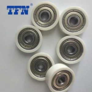 High Hardness PU Material Wrapped Bearing Roller Rubberized PU 626 Zz Bearing